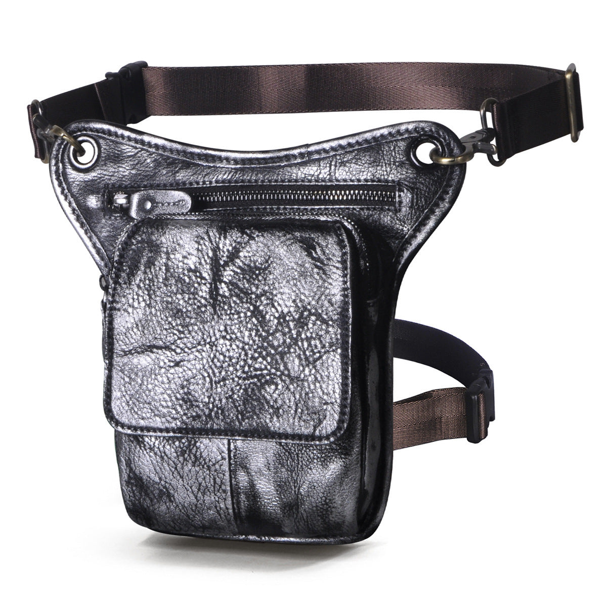 Men's Oil Waxed Leather Cowhide Euro Trendy Bags