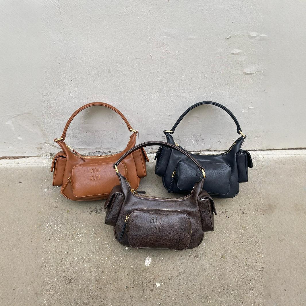 Women's Underarm Motorcycle Retro Waste Soil Style Armpit Bags