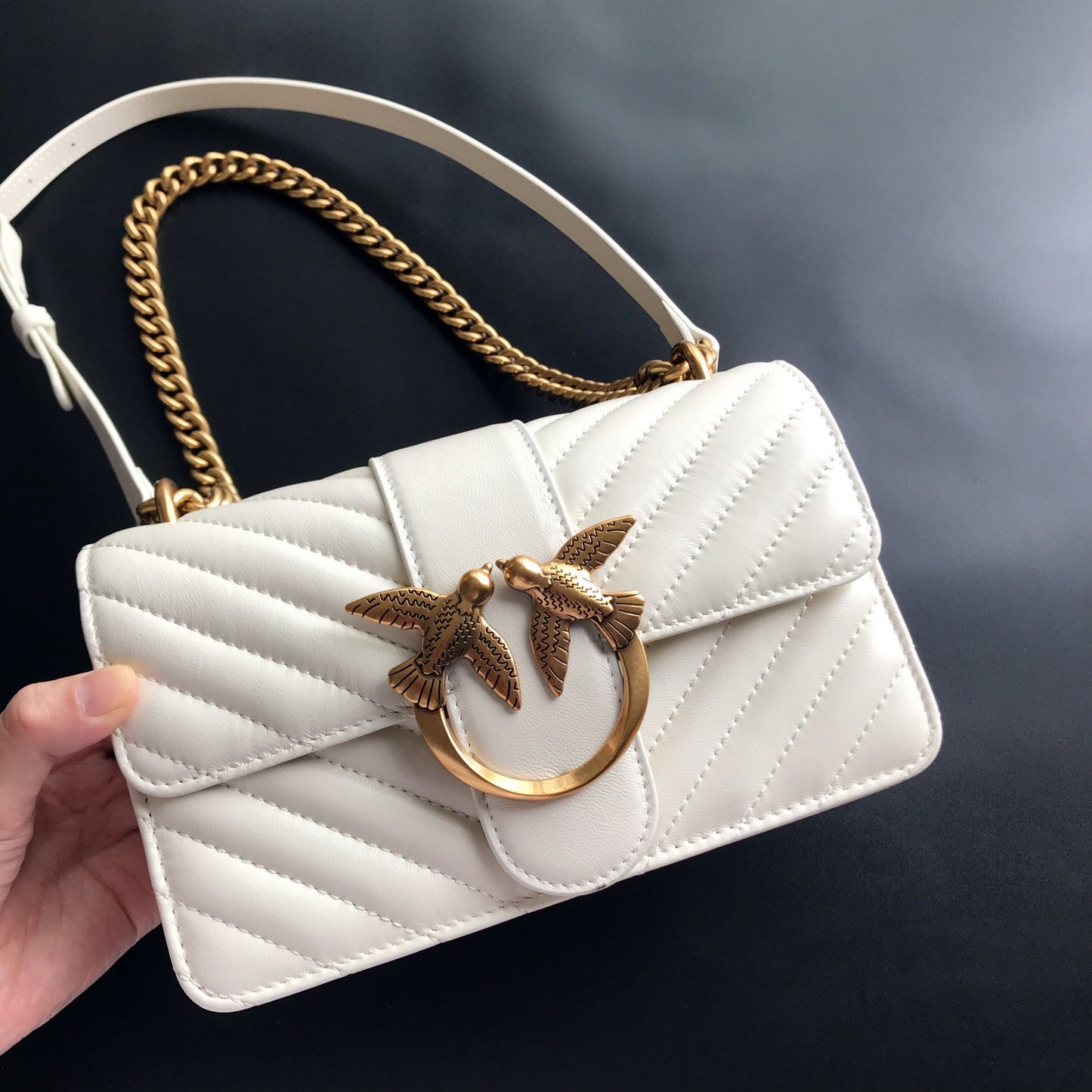 Women's Sheepskin Swallow Genuine Leather Underarm High Shoulder Bags