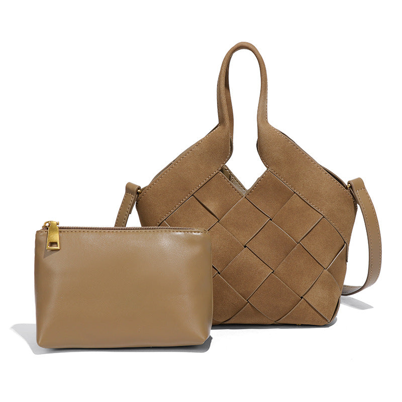 Sense Female Idle Style Matte Leather Handbags