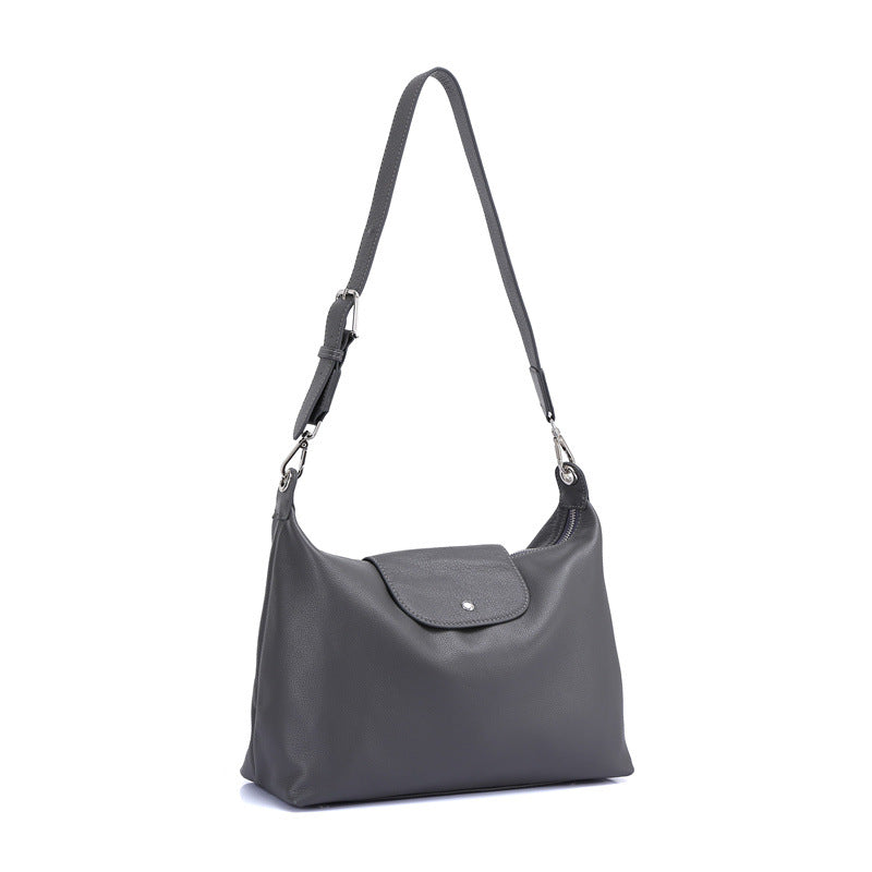 Women's High-grade Underarm Oblique Fashion Large Capacity Dumpling Tote Bags