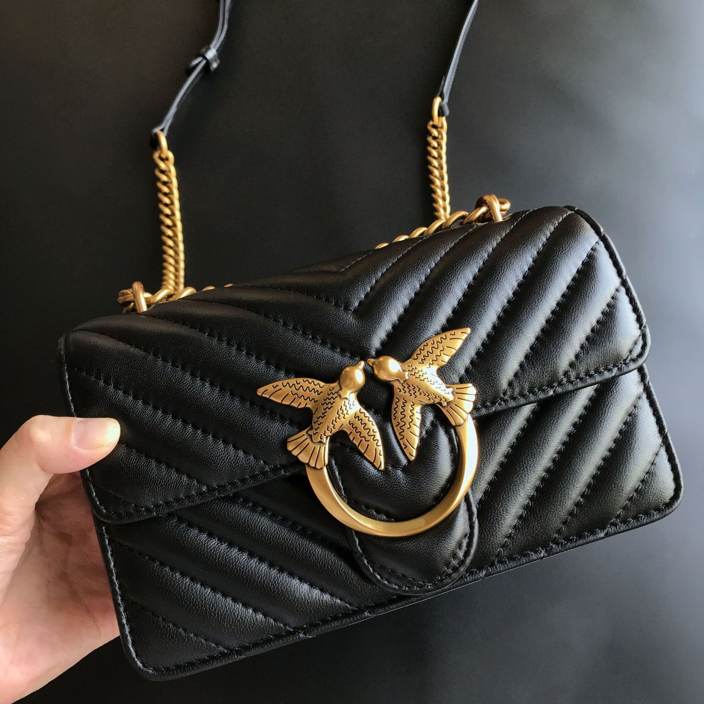 Women's Embroidered Swallow High-grade Double Flying Bird Shoulder Bags
