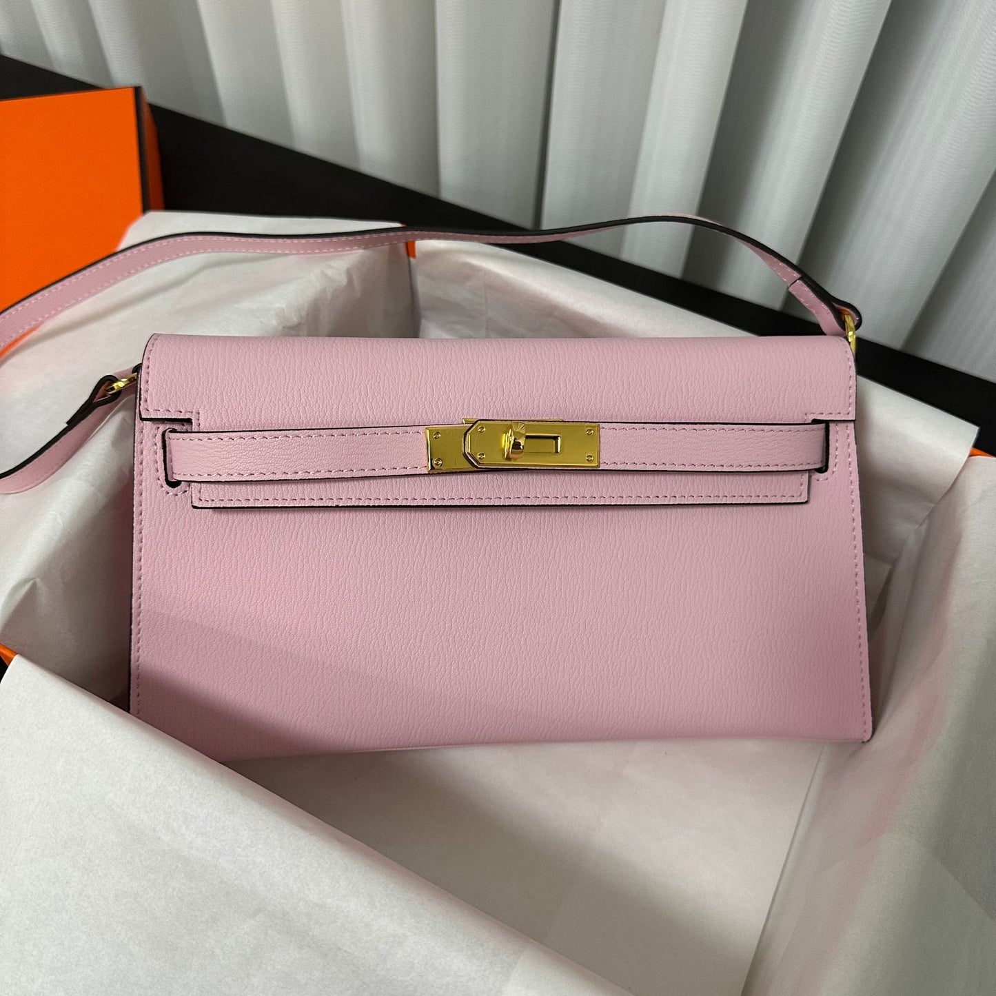 Women's Pattern Genuine Leather Kelly Underarm High-grade Armpit Bags