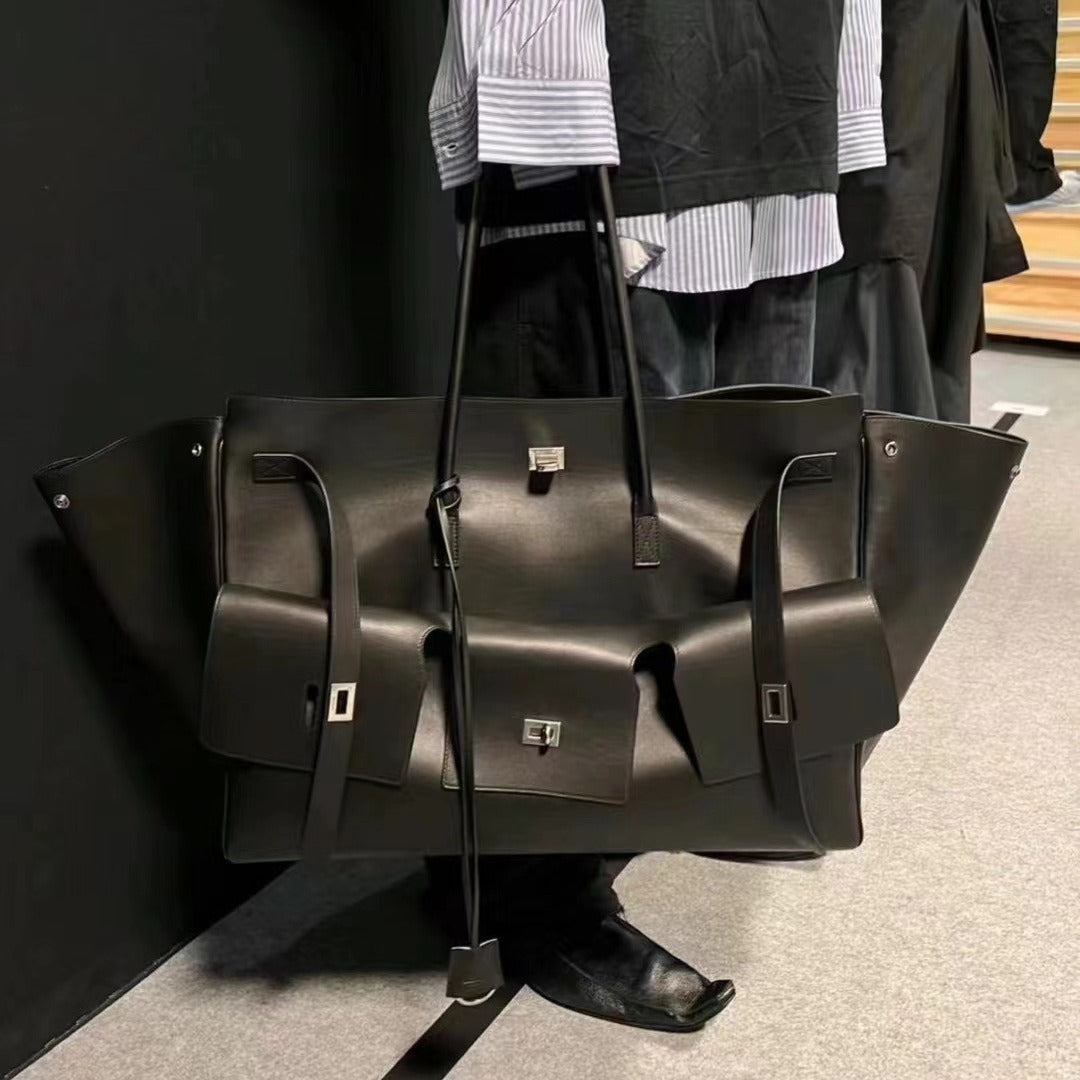 High Quality Cowhide Fashionable Loose Large Tote Bags