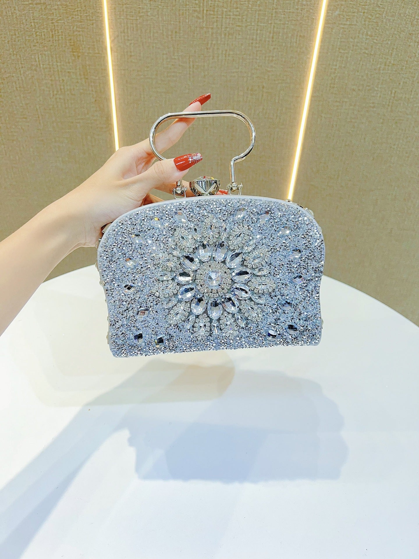 Shiny High-density Elegant Wedding Cheongsam Full Bags