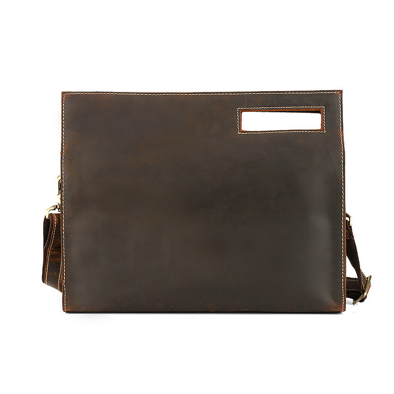 Men's Leather Portable Retro Personality First Layer Men's Shoulder Bags