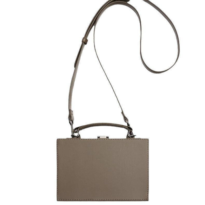 Men's Z Black Hard Box-shaped Mini Fashionable Men's Messenger Bags