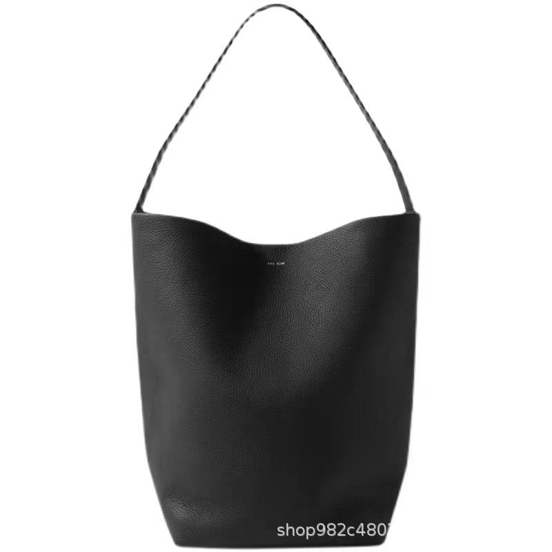 Women's First Layer Cowhide Niche High-grade Large Shoulder Bags