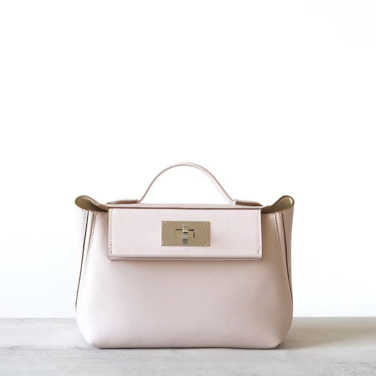 Women's Cowhide Vintage Kelly Hardware Wings Style Shoulder Bags