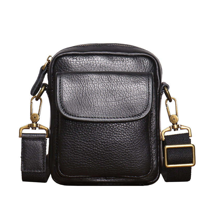 Women's & Men's & Leather Cowhide Leisure Men's Shoulder Bags