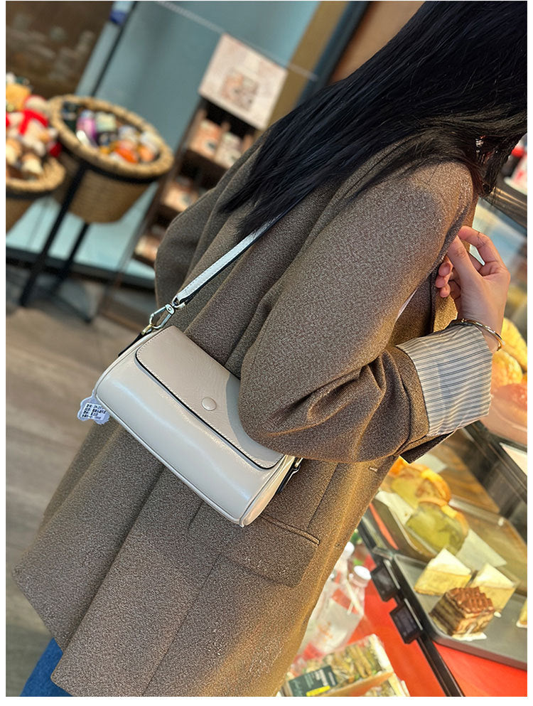 Spring Fashion Pouches Retro Genuine Leather Shoulder Bags