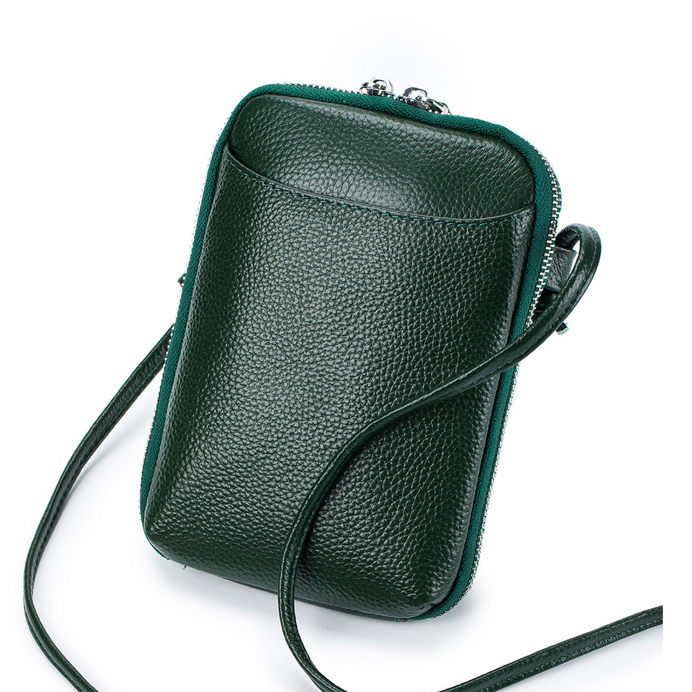 Women's Leather Design Mobile Fashion Large Capacity Bags