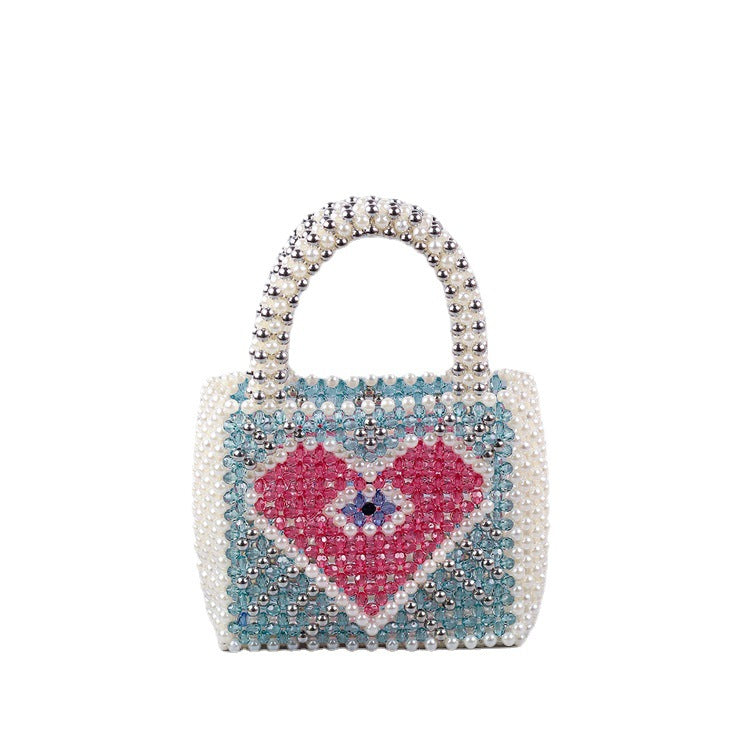 Women's Heart Hand-woven Luxury High Quality Stringed Handbags