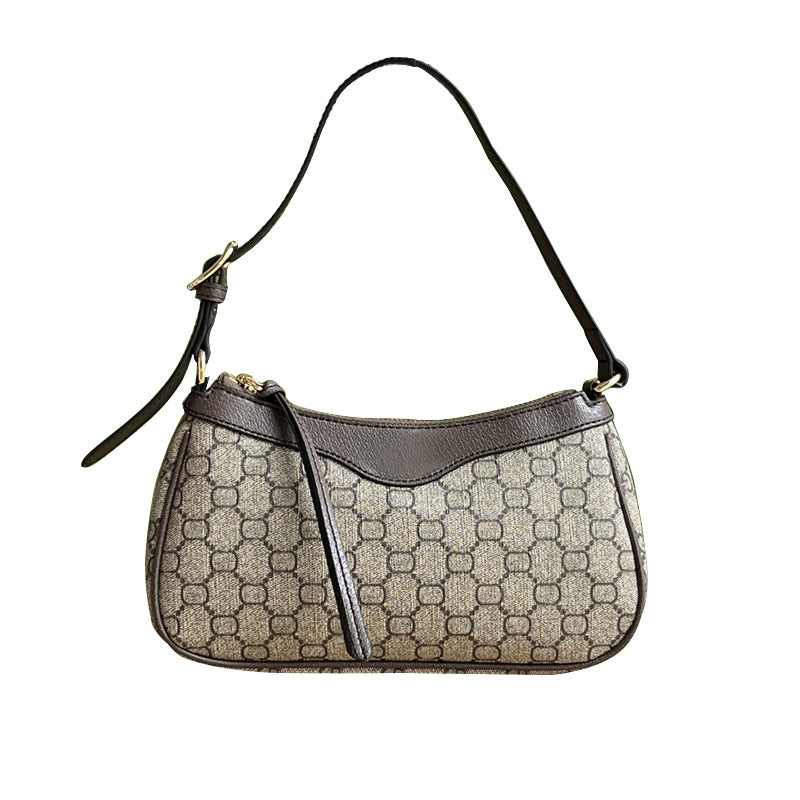 Women's Strawberry Underarm Mahjong Mini Canvas Chain Armpit Bags