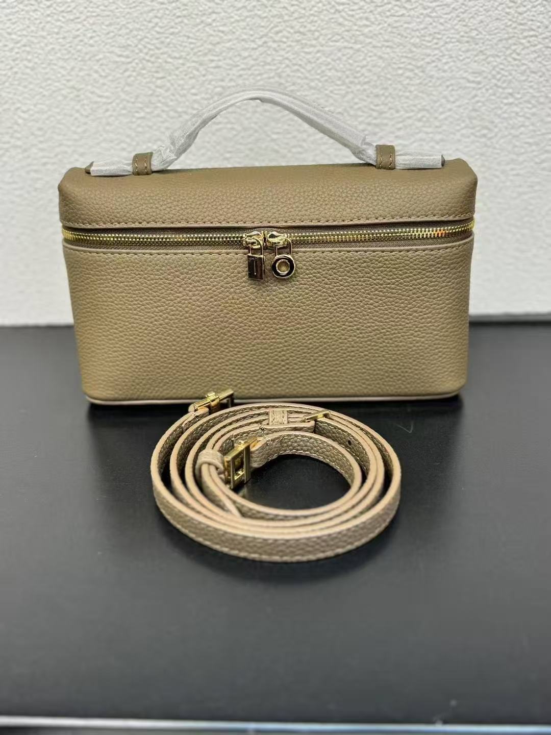 Women's Leather Lunch Box Genuine Pattern First Crossbody Bags