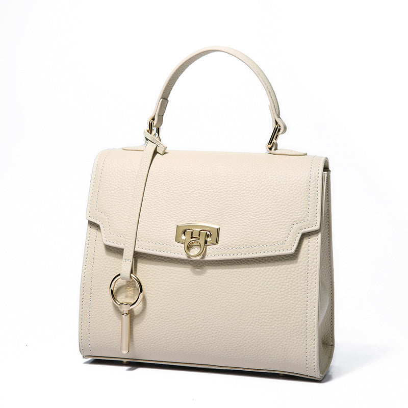 Women's Light Luxury Genuine Leather Summer First Layer Small Square Bags