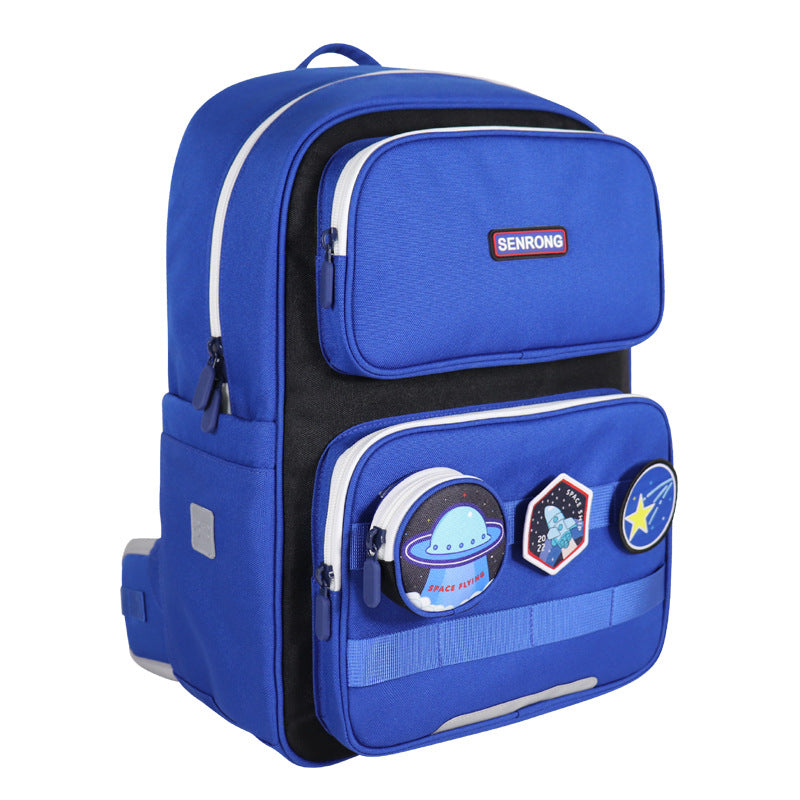 Cute Badge Primary Cartoon Oxford Cloth Elementary School Students' Schoolbags