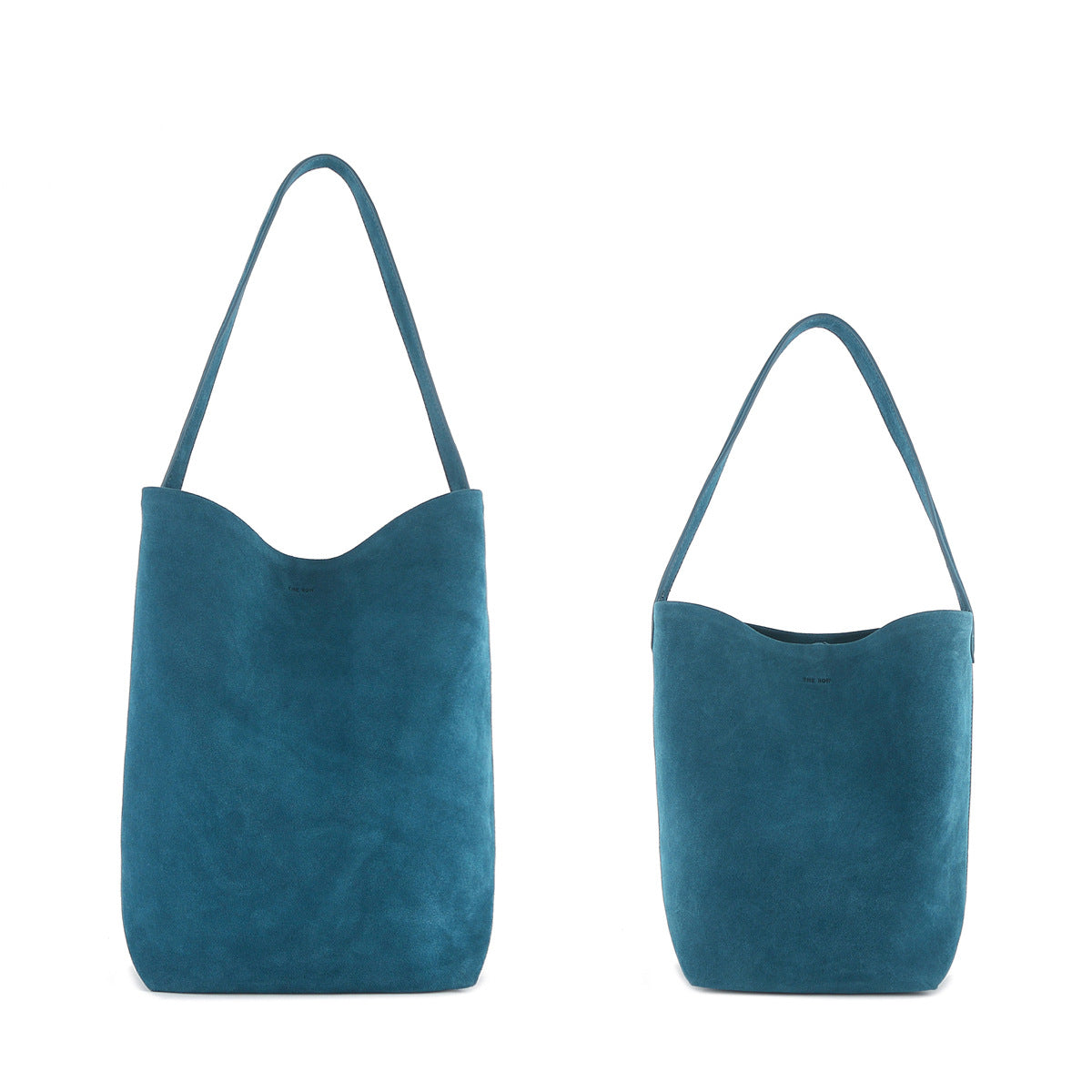 Soft Suede Cowhide Matte Leather Large Bucket Bags