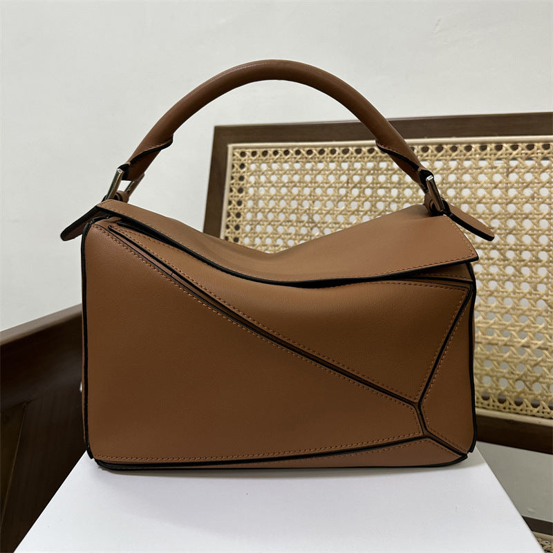 Women's Trendy Geometric Rhombus Contrast Color Advanced Crossbody Bags