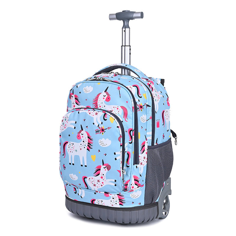 Charming Creative Printed Bull Stair Climbing Elementary School Students' Schoolbags