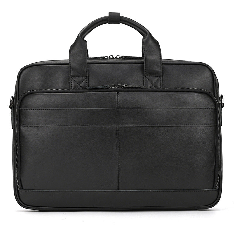 Men's Leather Vintage Business First Layer Computer Men's Briefcases