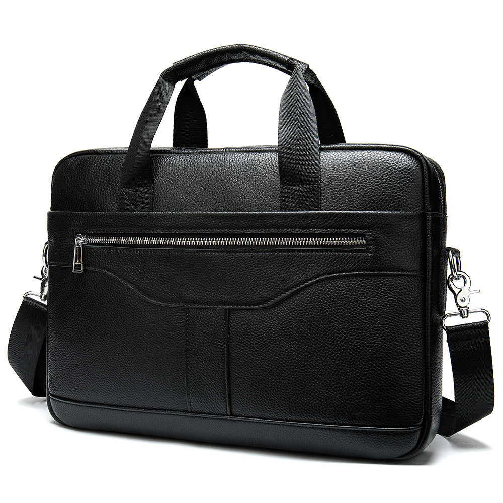 Men's Leather Business First Layer Cowhide Large Men's Briefcases