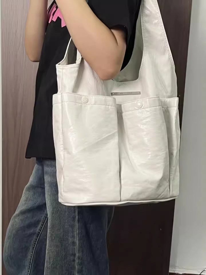 Women's Classy Creative Niche Double Pleated Small Square Bags