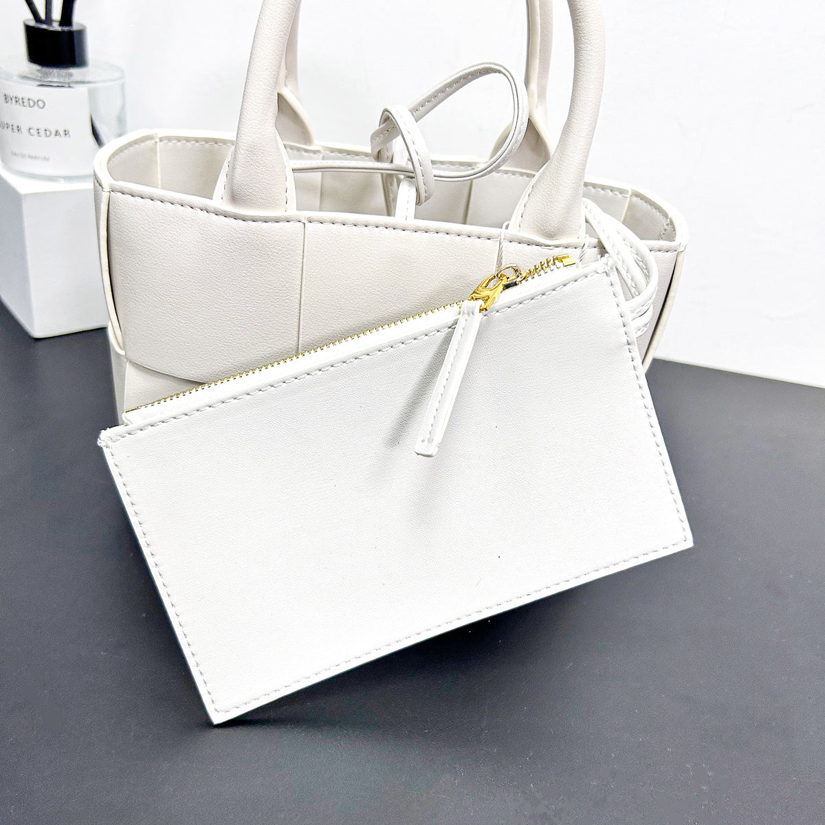 Women's Texture Big Woven Simple Fashion Large Shoulder Bags