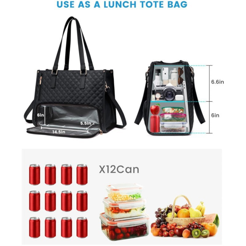 Women's Lunch Thermal Insulation Box Large Computer Tote Bags