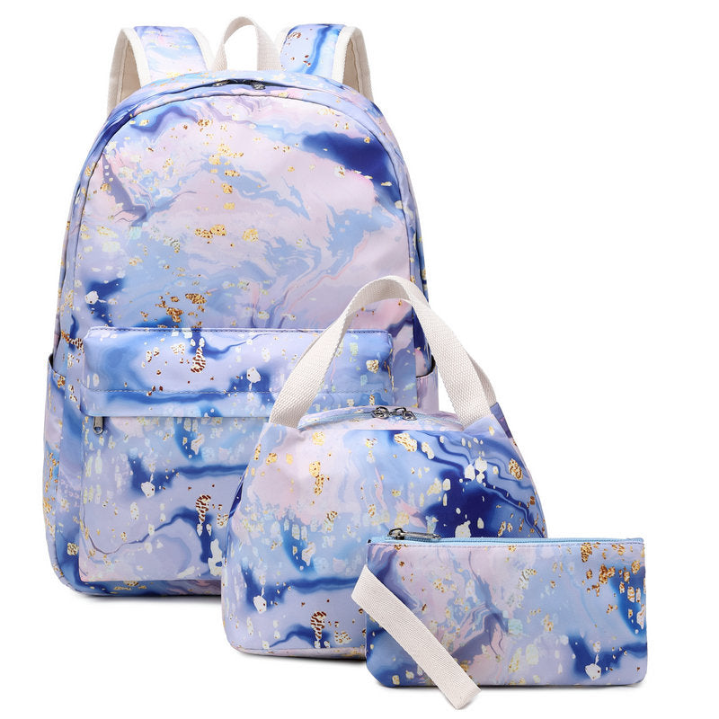 Magic Color Three-piece Set Female Sweet Backpacks