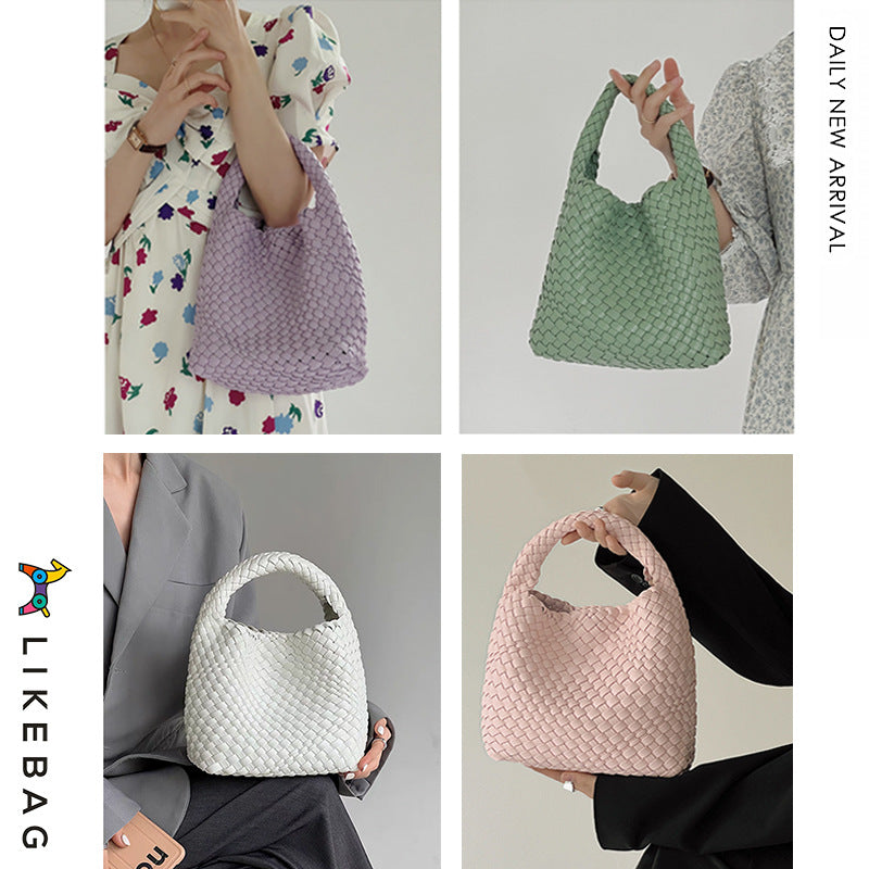 Women's Trendy Hand-woven Versatile Large Capacity Portable Bags