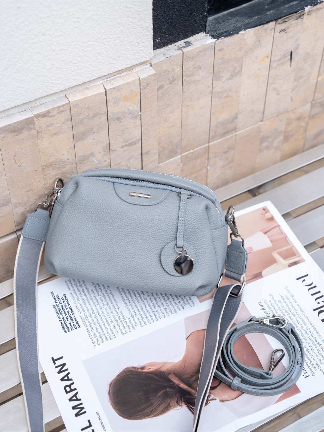 Women's Genuine Leather Soft Versatile Large Capacity Small Square Bags