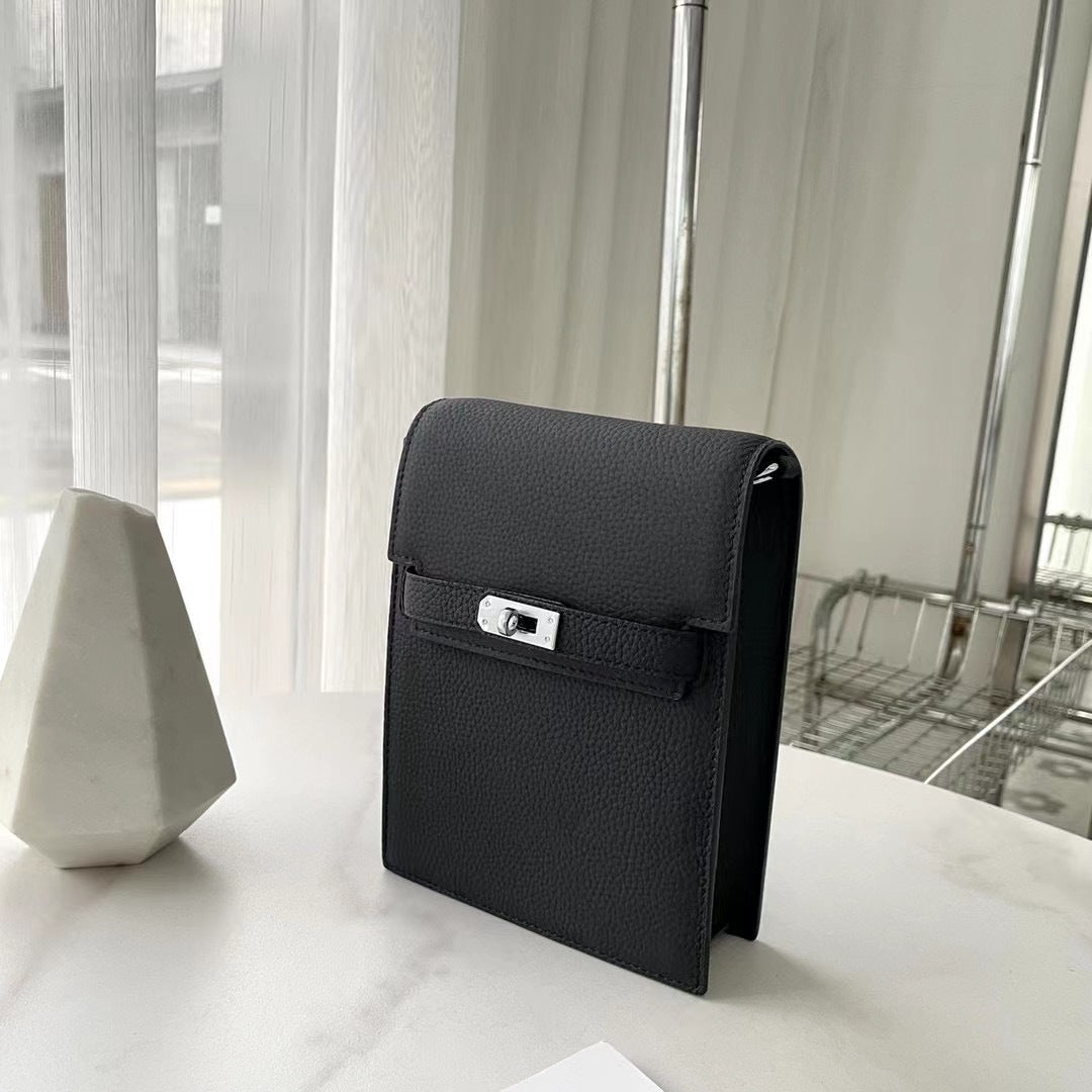 Fashion Genuine Leather Female Kelly Vertical Light Phone Bags