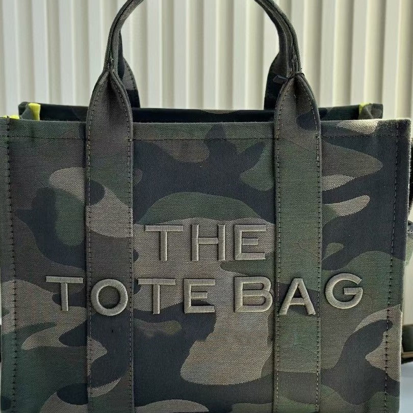 Women's Comfortable Slouchy Beautiful Camouflage Canvas Tote Bags