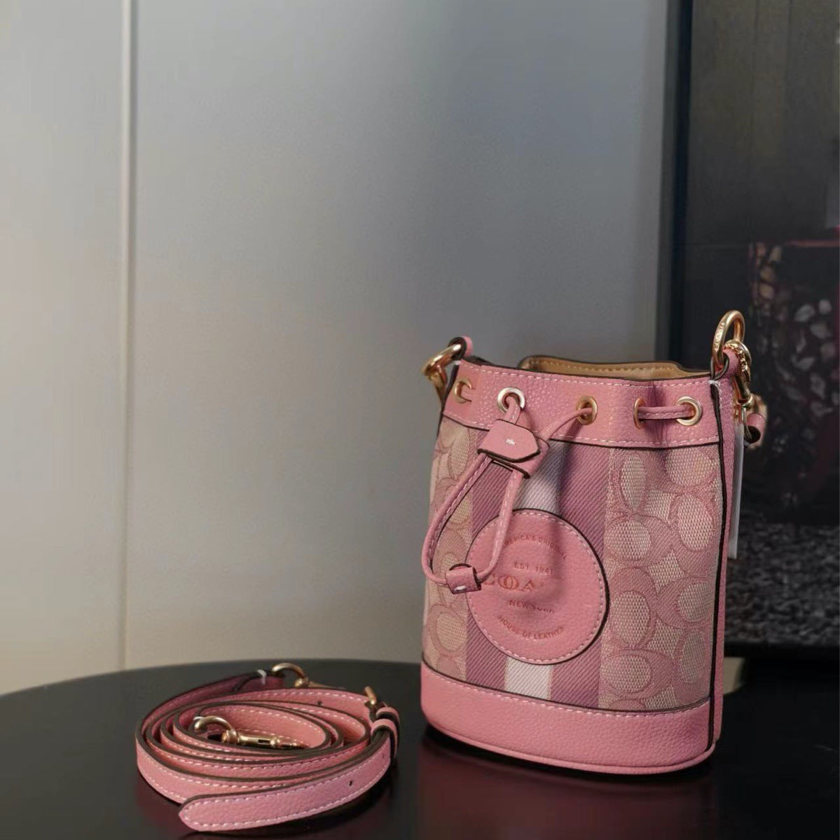 Drawstring Pull String Single Canvas Fragrant Bucket Bags