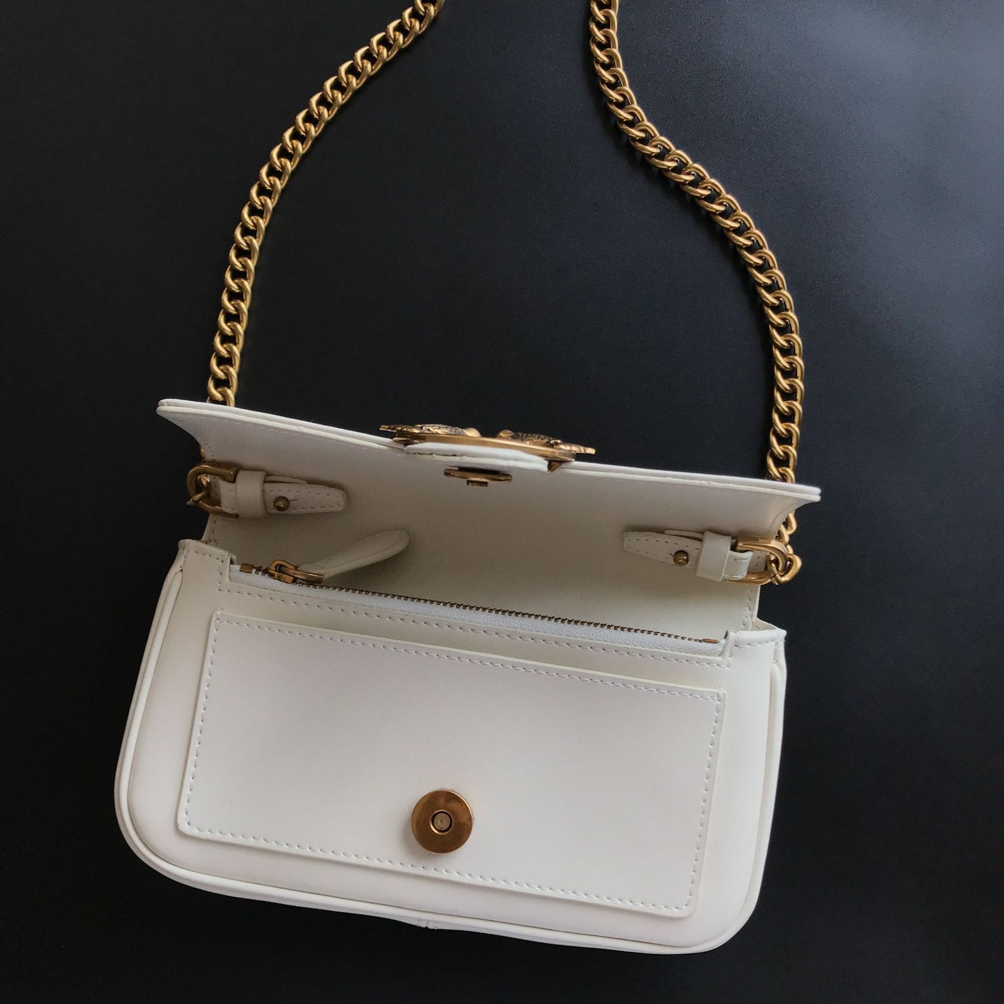 Women's Genuine Leather Swallow French Stick Classic Small Square Bags