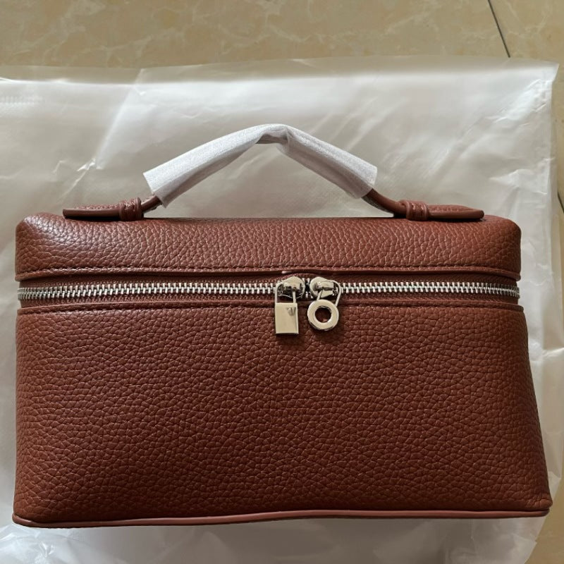 Women's Lunch Box Genuine Leather Portable For Bags