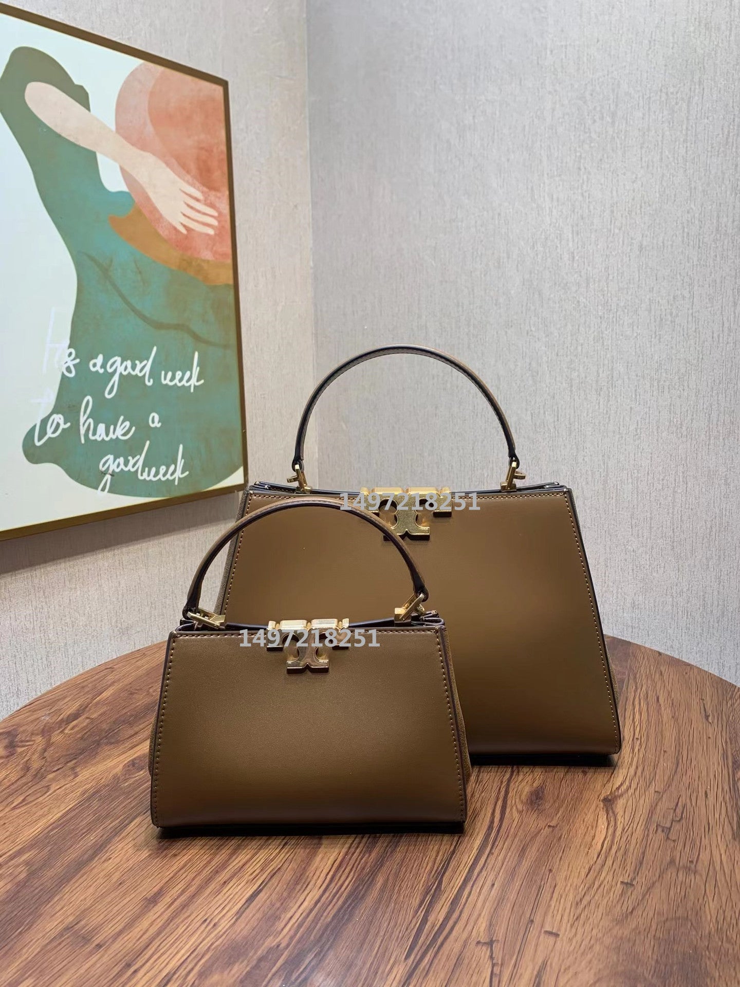 Women's Beautiful Classic Cowhide Kelly Simple Bags