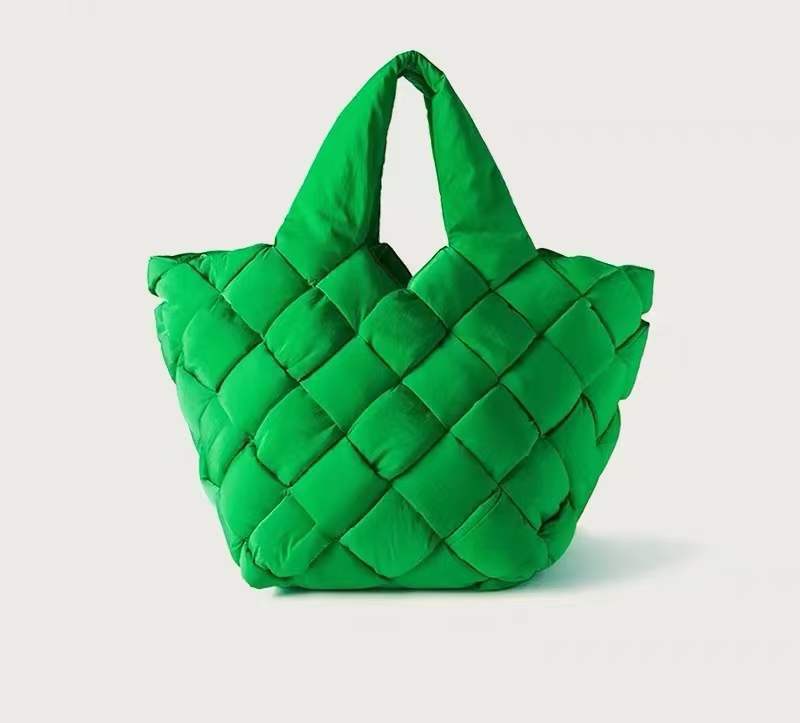 Women's Korean Style Space Cotton Woven Hand Shoulder Bags