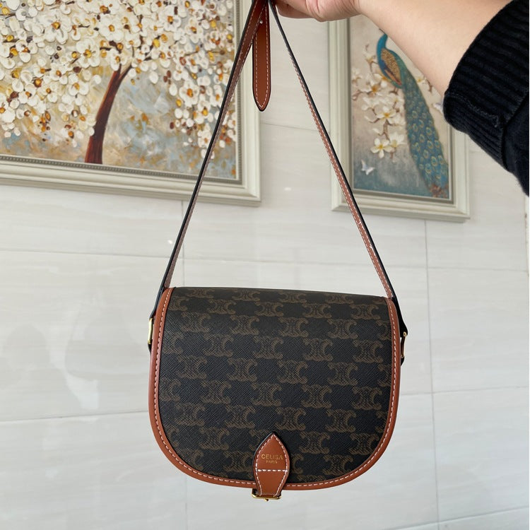 Women's Arc Saddle Fashion Retro Advanced Texture Crossbody Bags