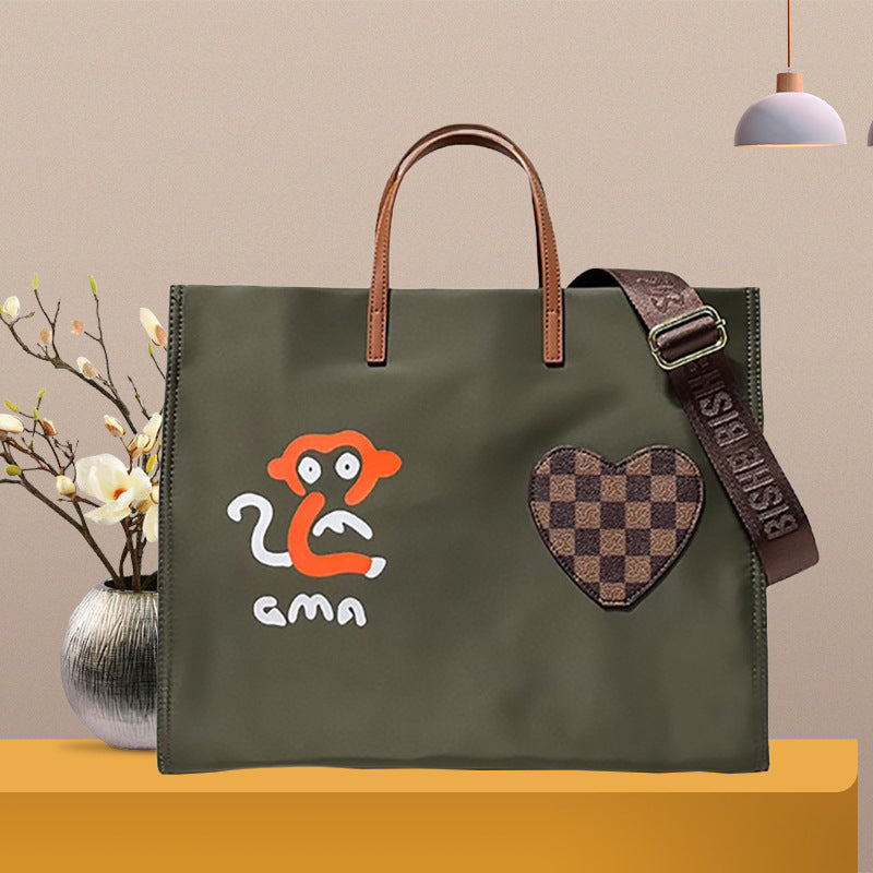Women's Cloth Hand Shopping Fashion On One Tote Bags