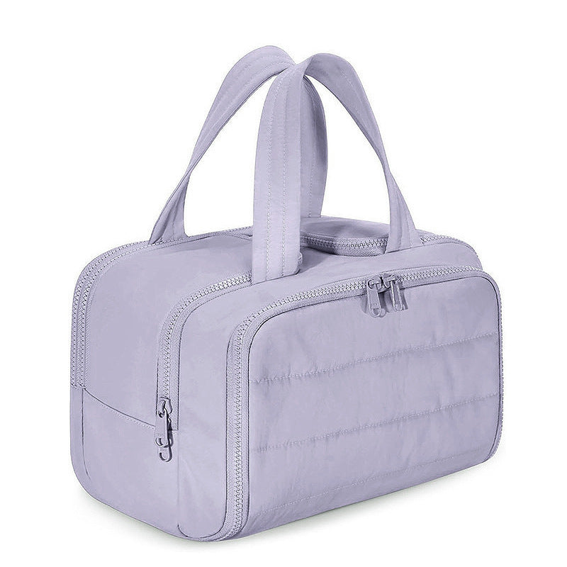 Portable Toiletry Lightweight Wide Opening Fluffy Cosmetic Bags