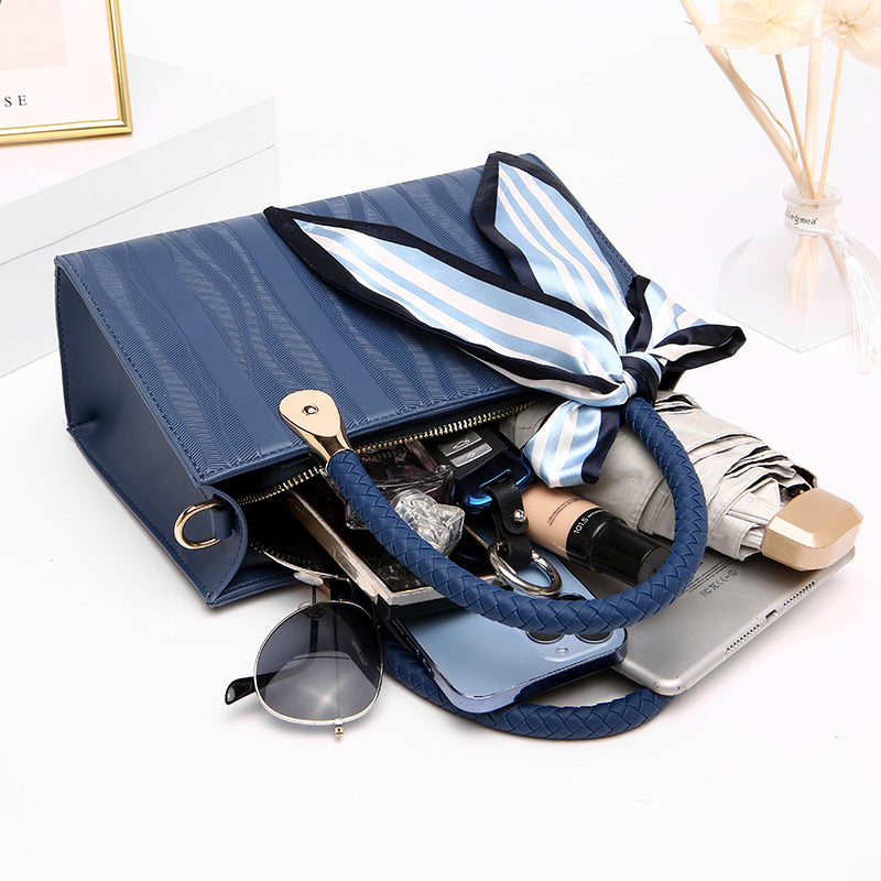 Women's Popular Textured Fashion Generous Commuter Handbags