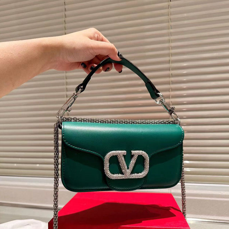 Women's Chain Flap Drill Trendy Fashion Street Bags