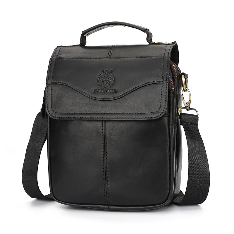 Men's First Layer Cowhide Genuine Leather Fashion Men's Shoulder Bags