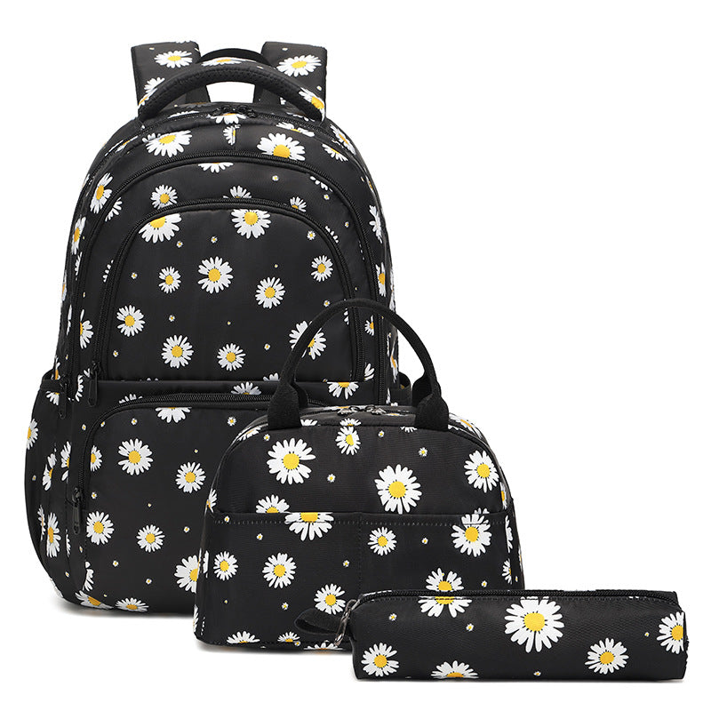 Grade Spine Protection Little Daisy Printed Elementary School Students' Schoolbags