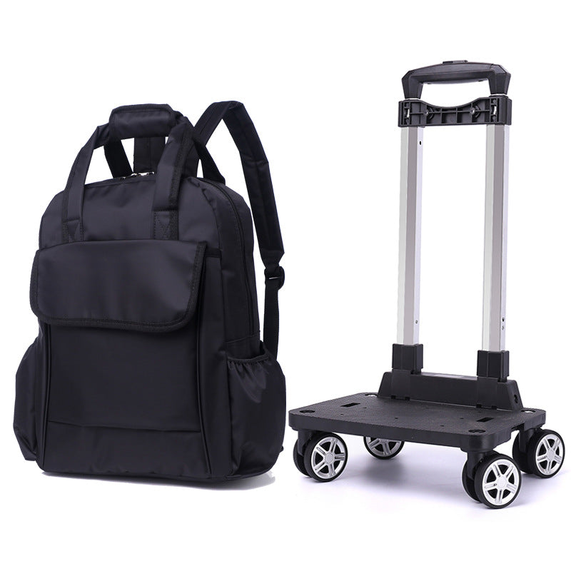 Men's Charming Large Capacity Black Boarding Travel Bags
