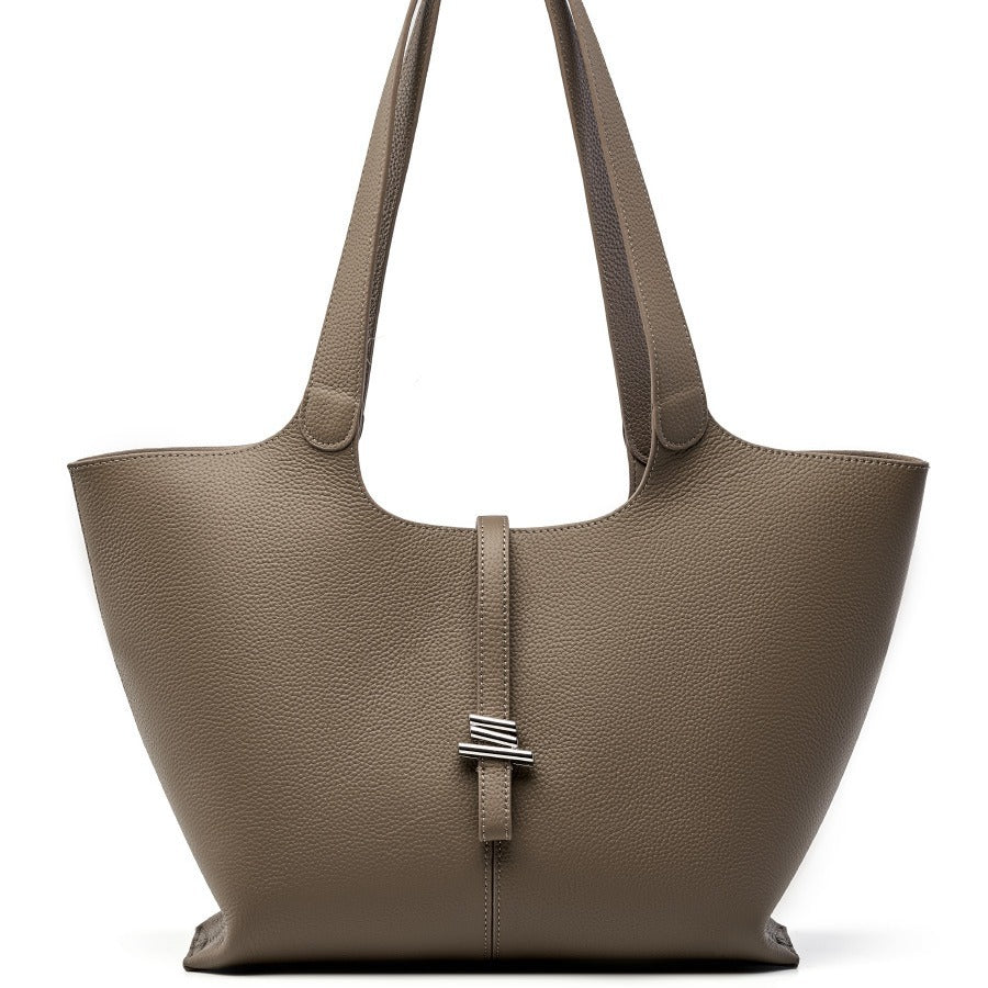 Women's Large Capacity Totes Genuine Leather First Layer Cowhide Bags