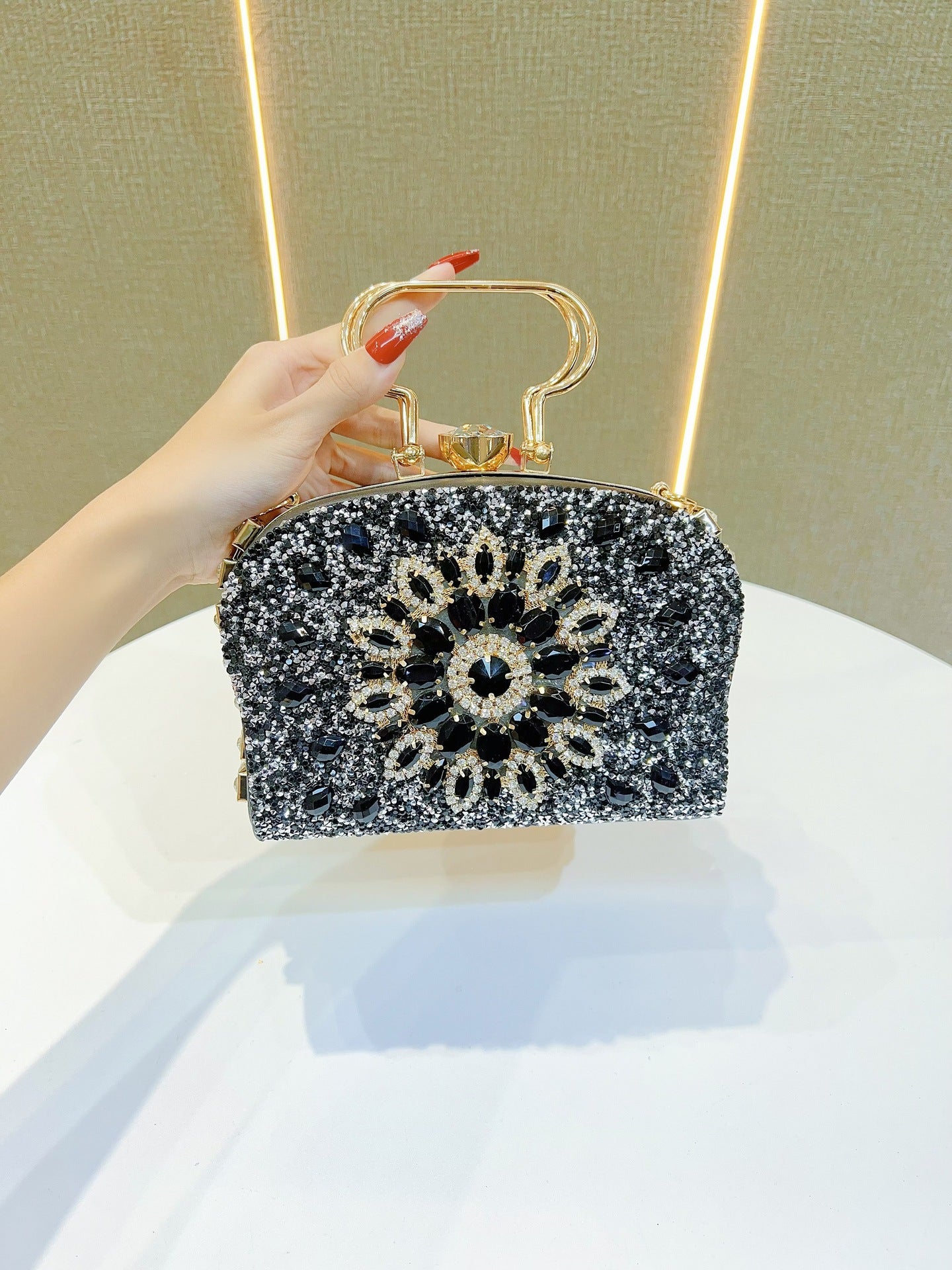 Shiny High-density Elegant Wedding Cheongsam Full Bags