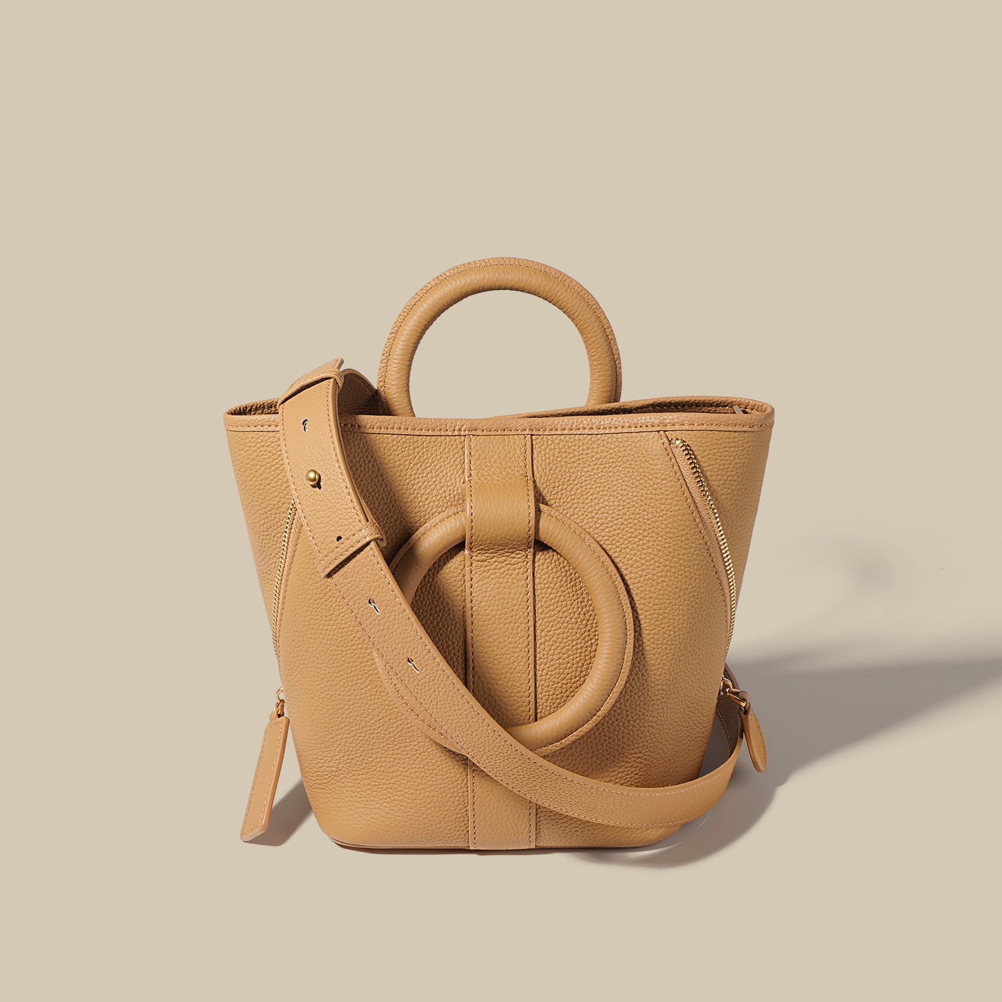 Women's Layer Cowhide Vegetable Basket Design Fashion Handbags